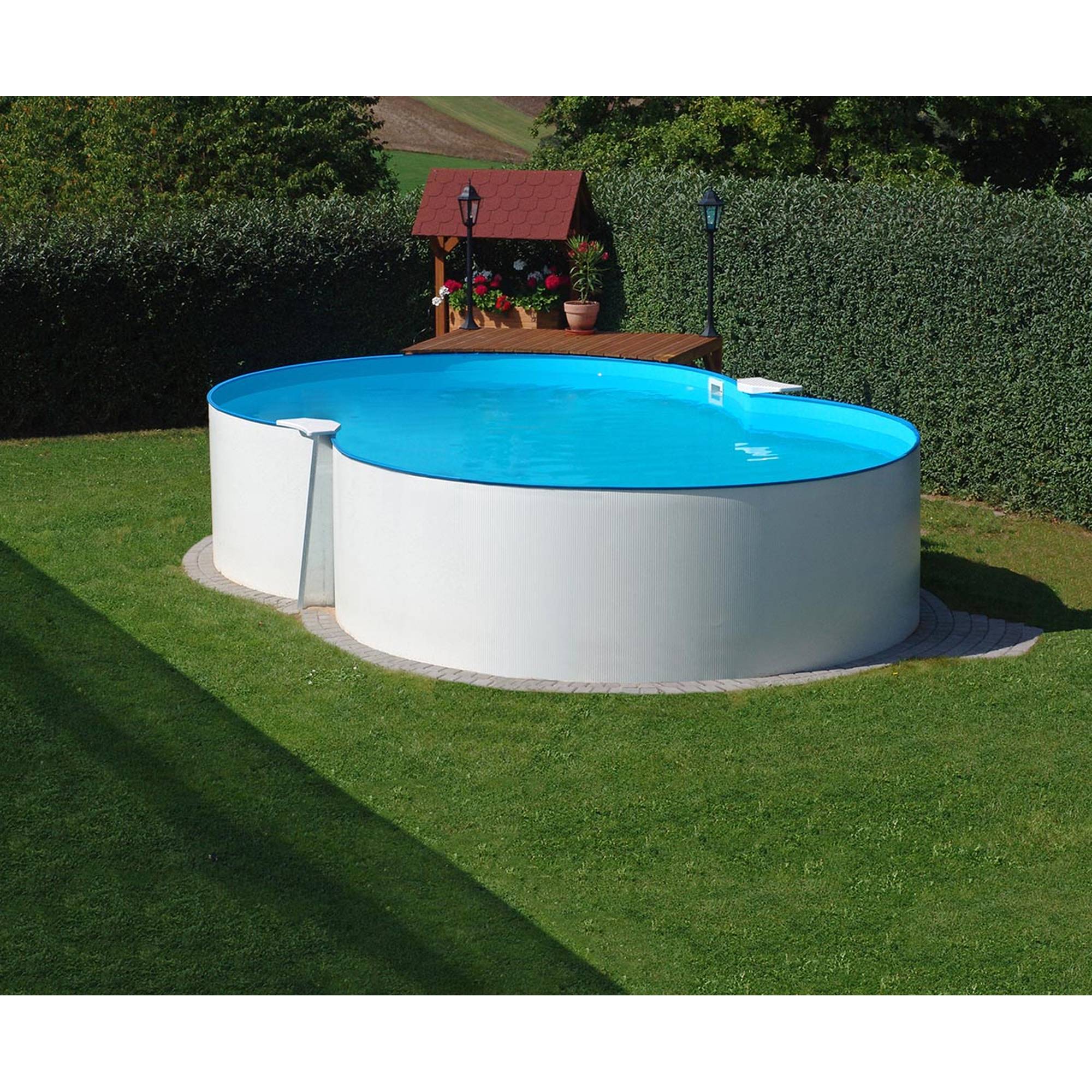 Achtform Stahlwandpool 650x420x120cm (SW 0,4 IH 0,4) zum